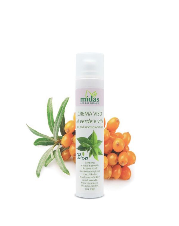 CREMA VISO TE' VERDE E VITE BIO
