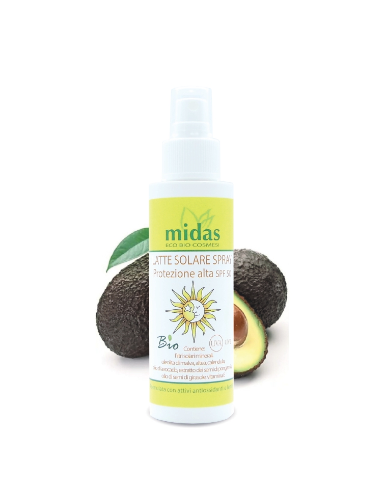 LATTE SOLARE SPRAY PROTEZIONE ALTA SPF 50 BIO CON FILTRI SOLARI MINERALI